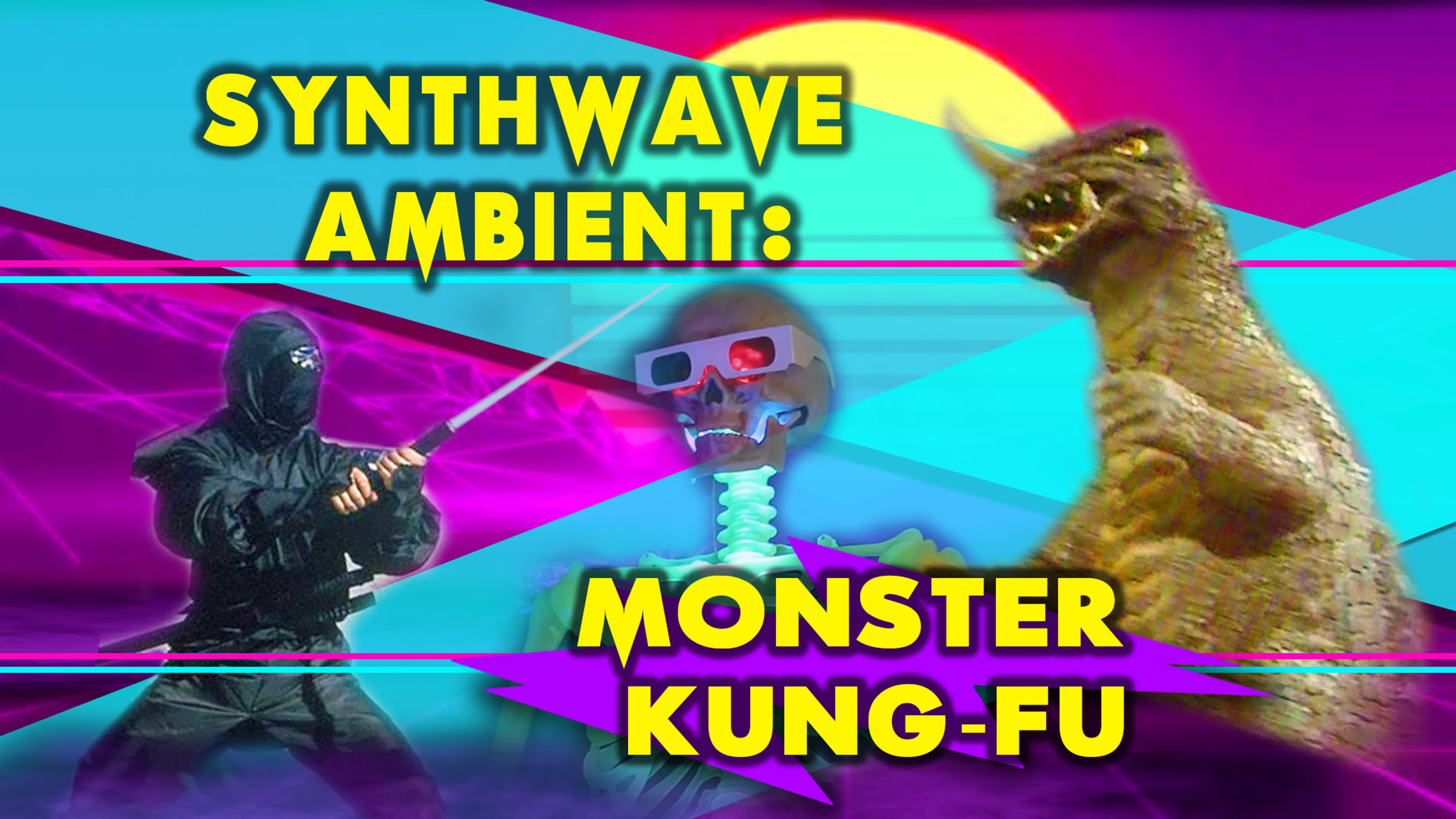 Synthwave Ambient: Monster Kung-Fu poster